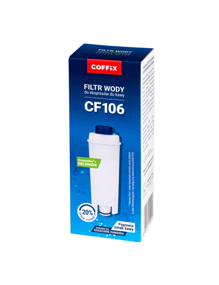 Filtr wody do ekspresu ciśnieniowego Coffix CF106 KOMPATYBILNY Z DELONGHI
