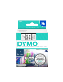 Dymo taśma do drukarek etykiet, D1 53713 | 24mm x 7m | czarny / biały