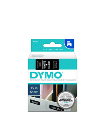 Dymo taśma do drukarek etykiet, D1 45021 | 12mm x 7m | biały / czarny