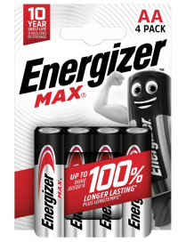 Bateria alkaliczna AA / LR6 Energizer MAX - 4 sztuki (blister)