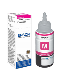 Butelka z tuszem Epson T6643 do L-100/200/210/300/355/550 | 70ml | magenta