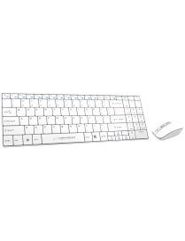 Esperanza zestaw bezprzewodowy klawiatura + mysz 2,4GHZ USB | LIBERTY BIAŁA